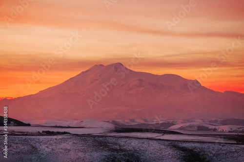 mount Elbrus at dawn