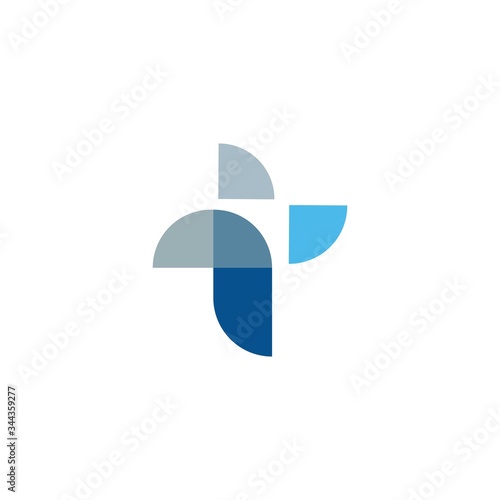 Initial letter t logo vector template