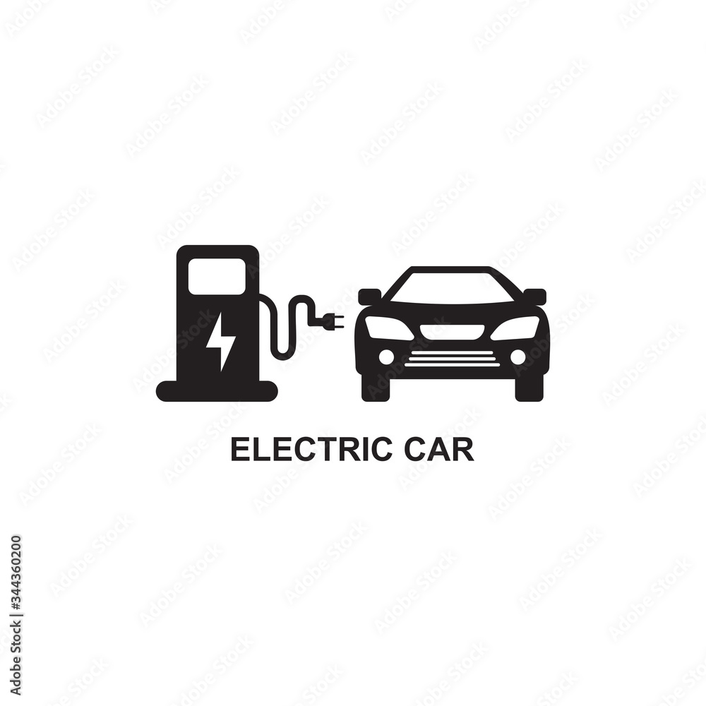 Electric Car Icon Electric Car Icon