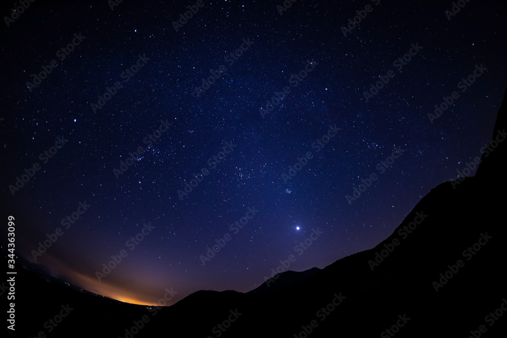 Fototapeta premium 久住高原の星空