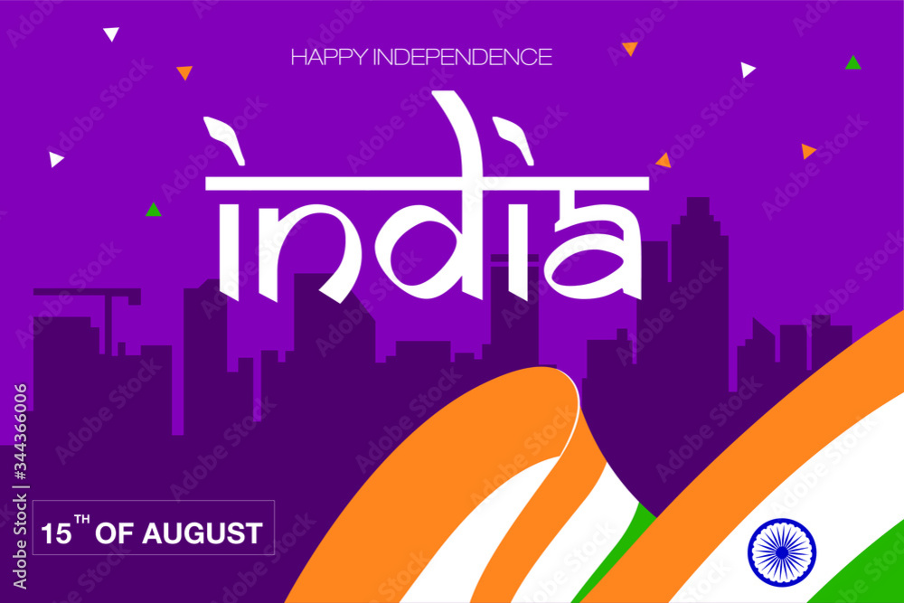 India Independence day banner background 