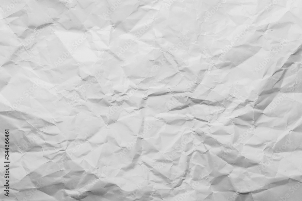 White wrinkled paper texture White wrinkled paper texture