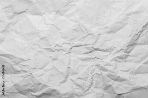 White wrinkled paper texture