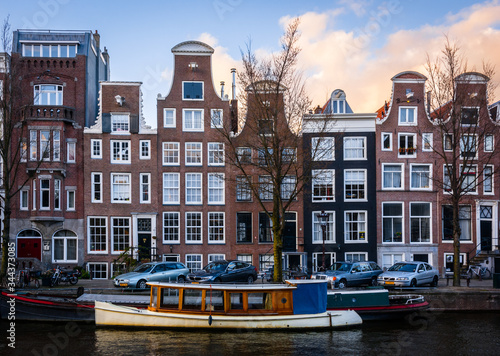 Dutch Canal Houses in Amsterdam