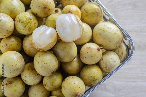 Duku Fruits Lansium Parasiticum Or I N English Commonly Known As Langsat Or Lanzones Healty Fruits With Contains Many Nutrients That Are Good For The Body Stock Photo Adobe Stock