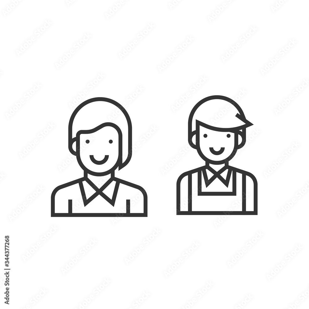 boy and girl icon vector illustration design boy and girl icon vector illustration design