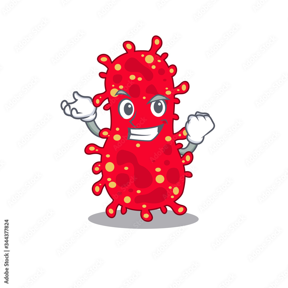 Fototapeta premium A dazzling moraxella mascot design concept with happy face