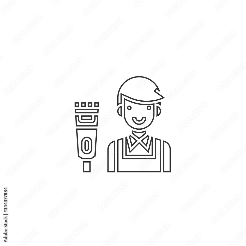 hair dresser icon vector illustration design