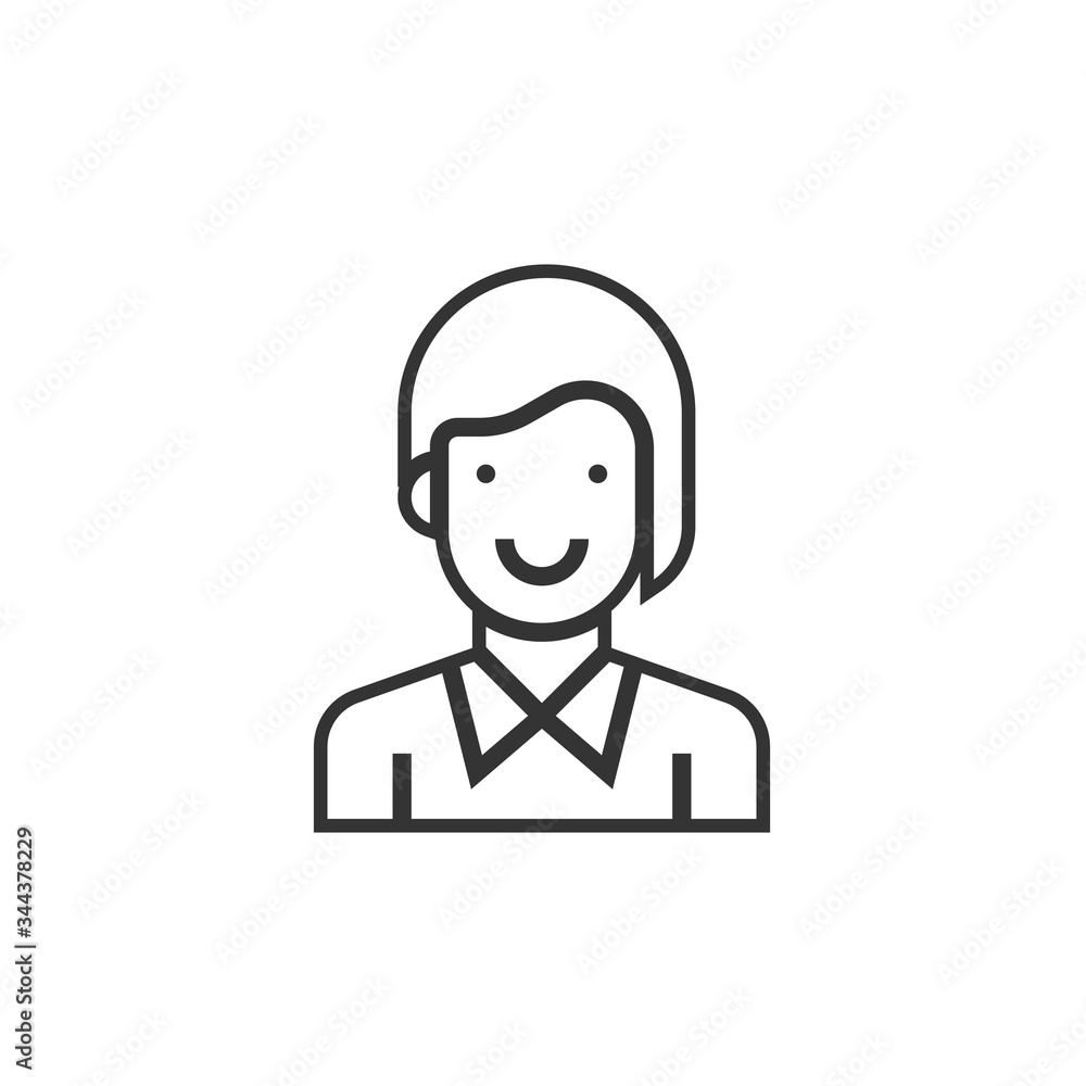 girl icon vector illustration design