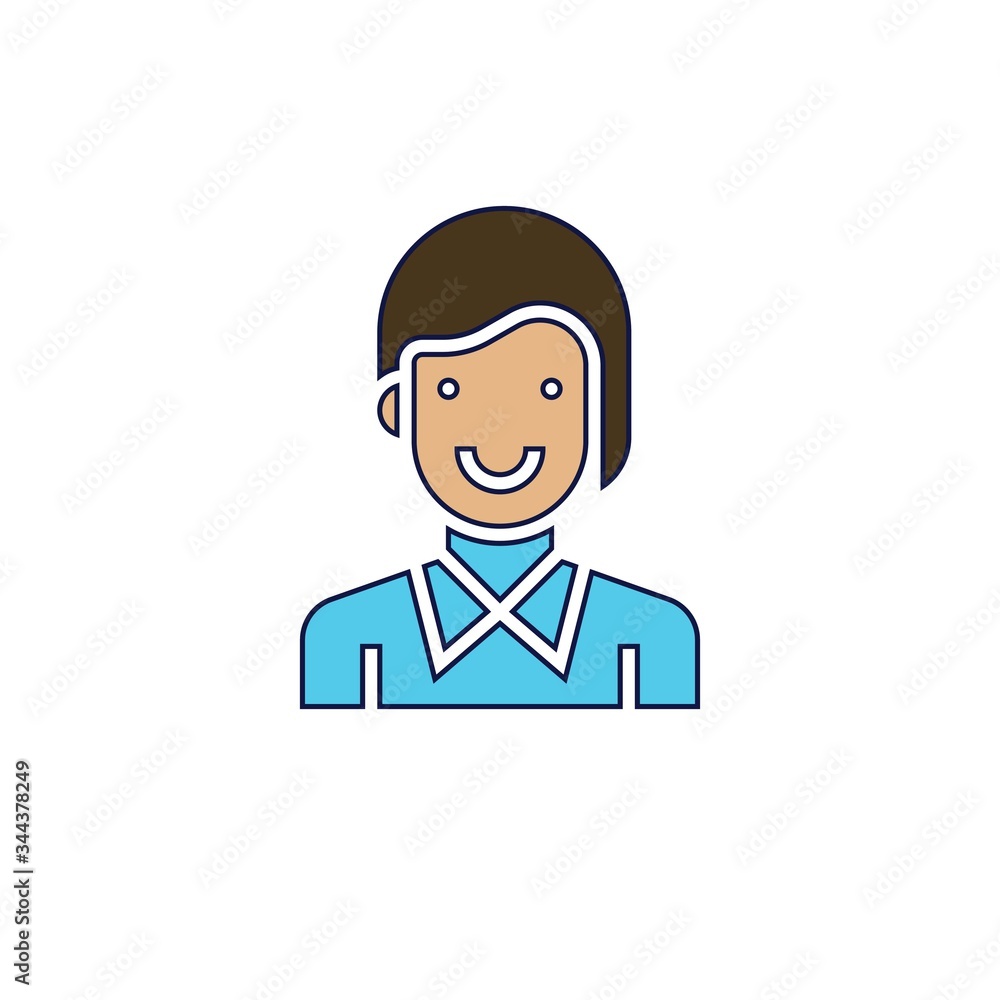 girl icon vector illustration design