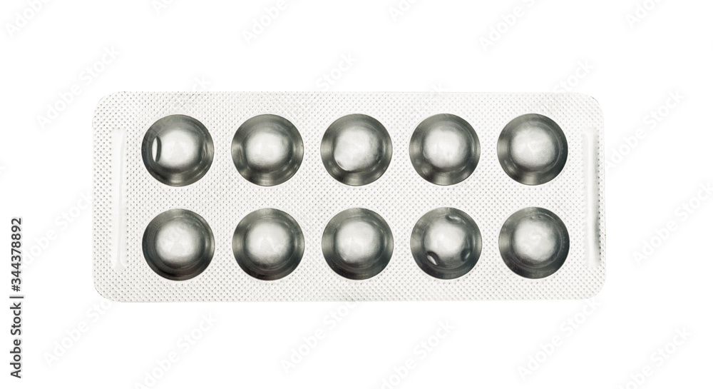 Packing round pills, tablets. Isolated on a white. Packing round pills, tablets. Isolated on a white.
