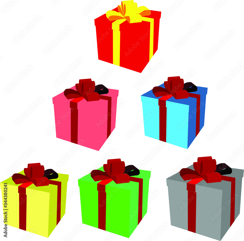 Illustration of gift box icon o background. Christmas gift icon illustration vector symbol. Present gift box icon. Package in gift wrap, vector eps 10 - box icon,Very simple Illustration of gift box icon o background. Christmas gift icon illustration vector symbol. Present gift box icon. Package in gift wrap, vector eps 10 - box icon,Very simple