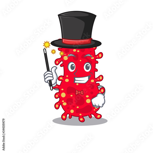 An attractive Magician of moraxella cartoon design