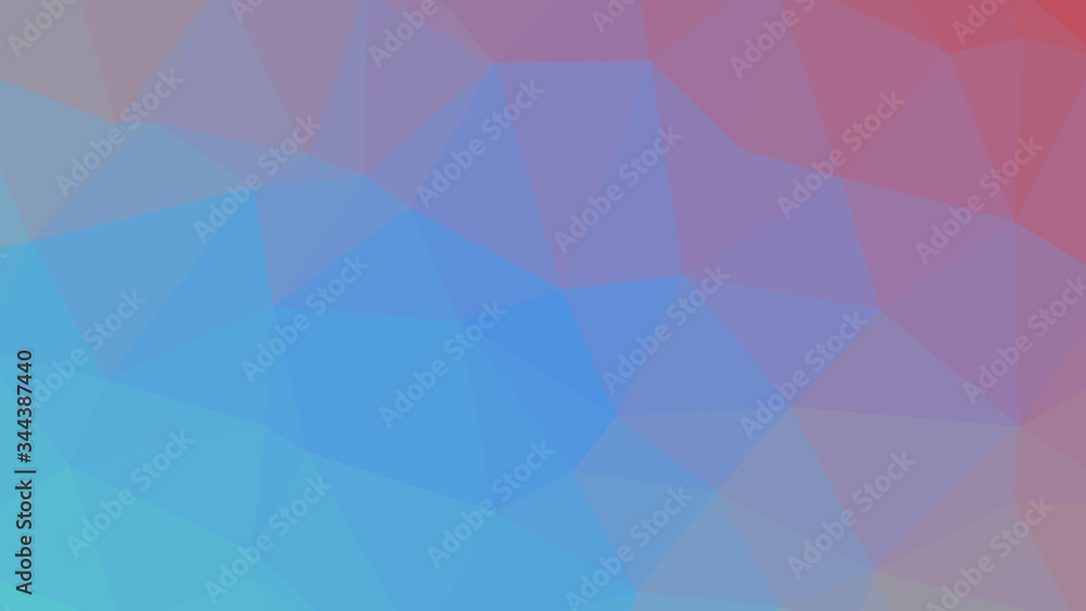 Fototapeta premium Multicolor polygon pattern. Low poly design 