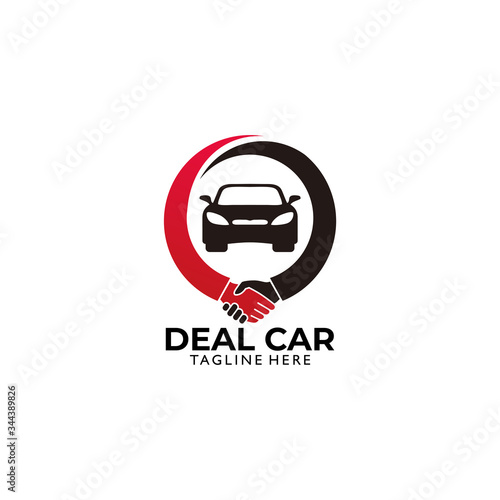 car dealer logo icon vector isolated
