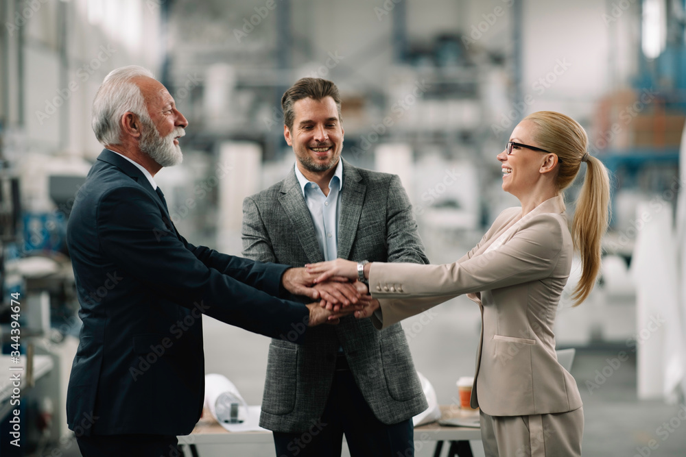 Successful team. Business team putting their hands together. Successful team. Business team putting their hands together.