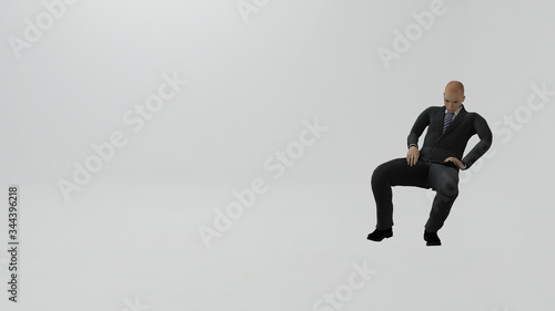frustrated young businessman working