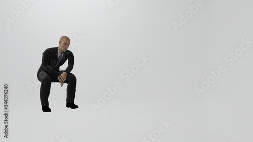 frustrated young businessman working