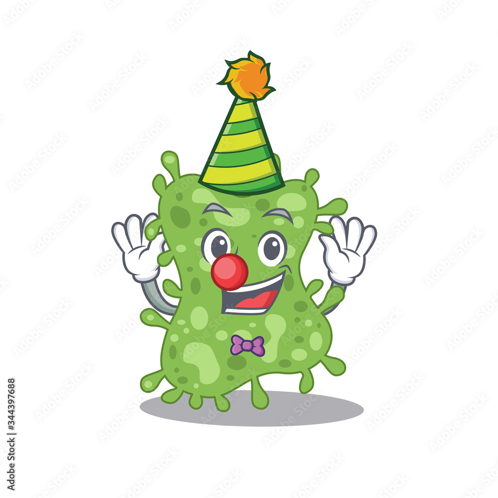 cartoon character design concept of cute clown salmonella enterica cartoon character design concept of cute clown salmonella enterica