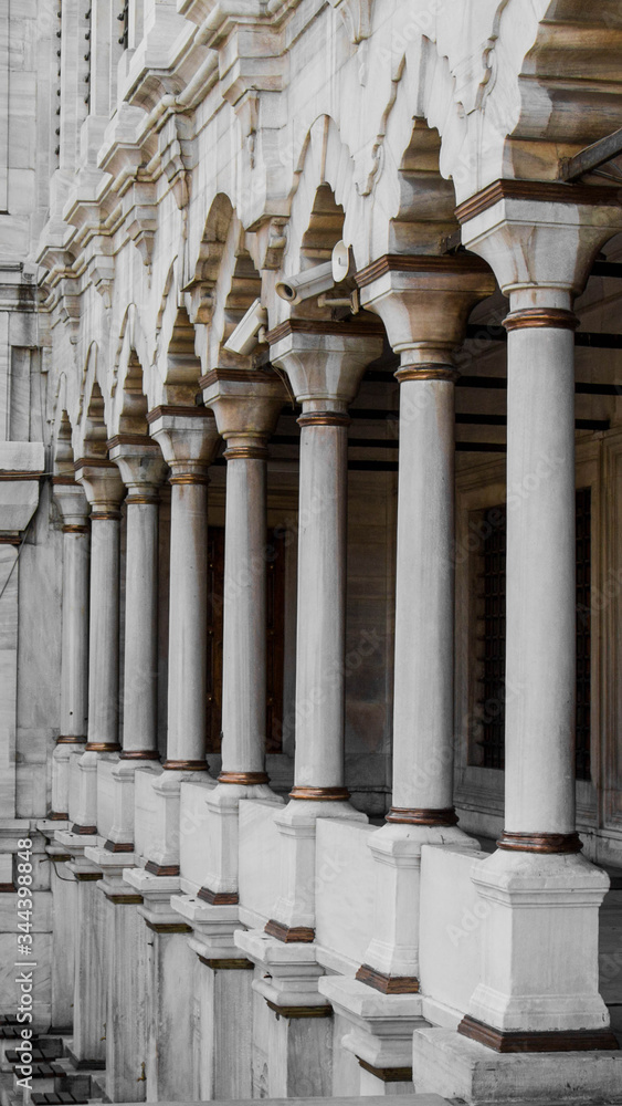 columns of the temple