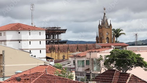 View of the city of Campos Gerais in Minas Gerais Brazil. photo