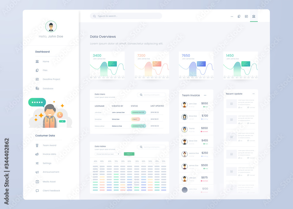 Infographic dashboard. UI design with graphs, charts and diagrams. Web interface template for business presentation.
Infographic dashboard. UI design with graphs, charts and diagrams. Web interface template for business presentation.