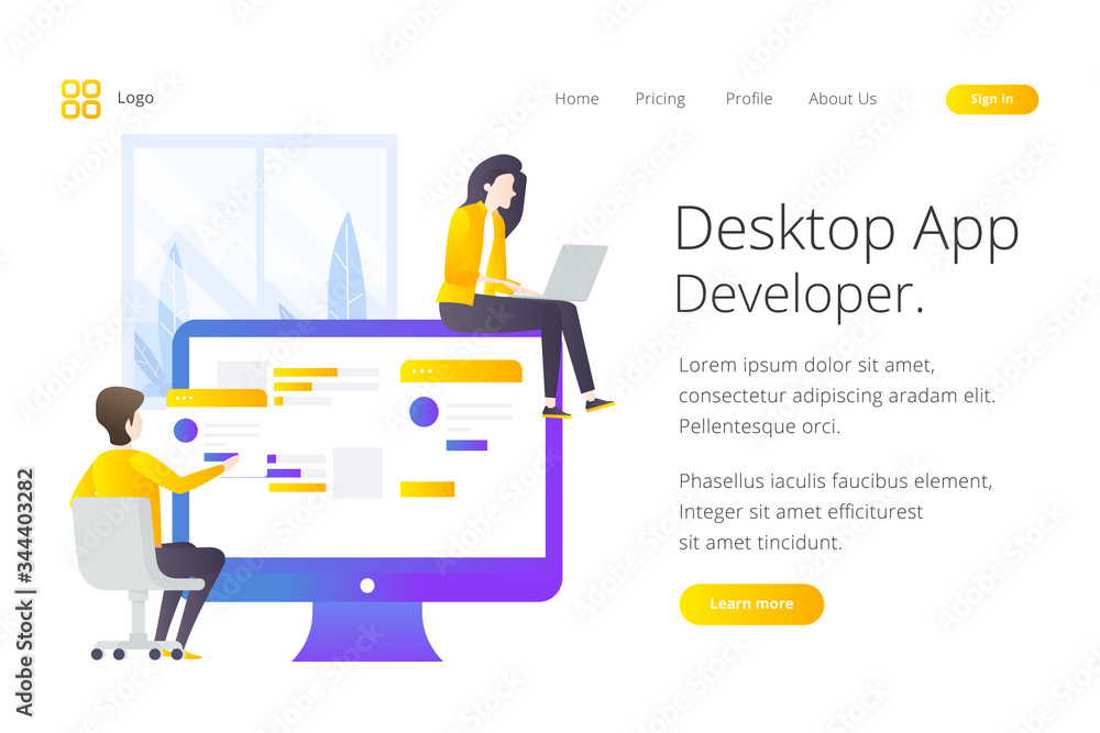 Landing page website template design. Modern flat design vector illustration concepts of web page design for website and mobile website development. Easy to edit and customize. Landing page website template design. Modern flat design vector illustration concepts of web page design for website and mobile website development. Easy to edit and customize.