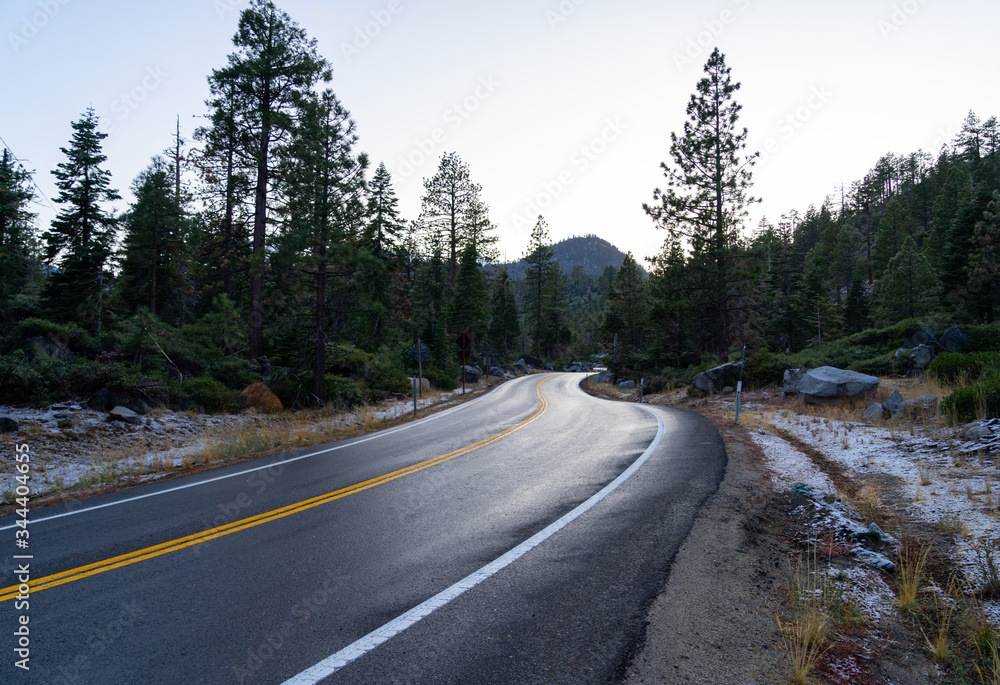 Road in the middle of a mountain Road in the middle of a mountain