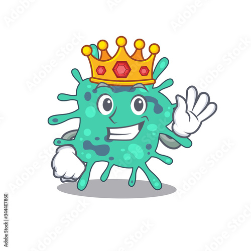 A Wise King of shigella boydii mascot design style