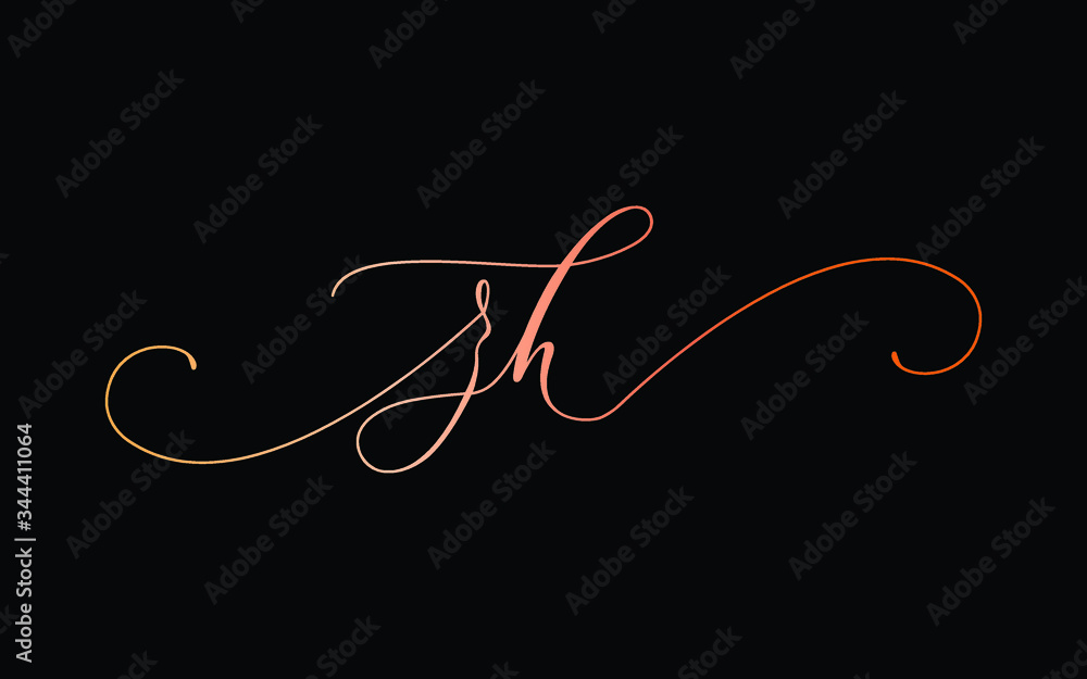 zh or z, h Lowercase Cursive Letter Initial Logo Design, Vector Template zh or z, h Lowercase Cursive Letter Initial Logo Design, Vector Template