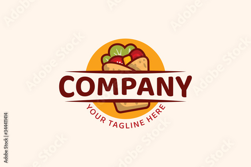 kebab logo vector graphic for food and beverage business