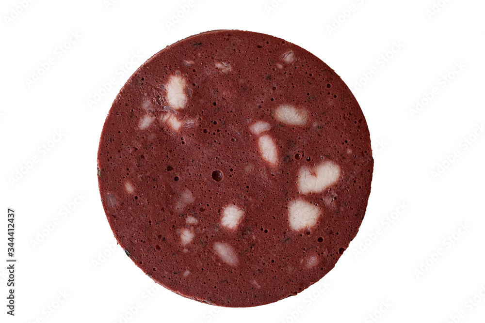 Fototapeta premium slice of a blood sausage