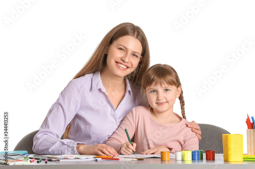 Drawing teacher giving priv...