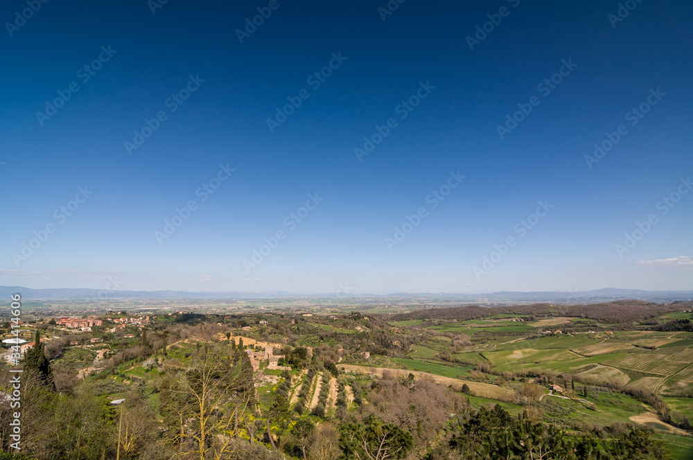Panoramic landscape. Montepulciano, Italy.