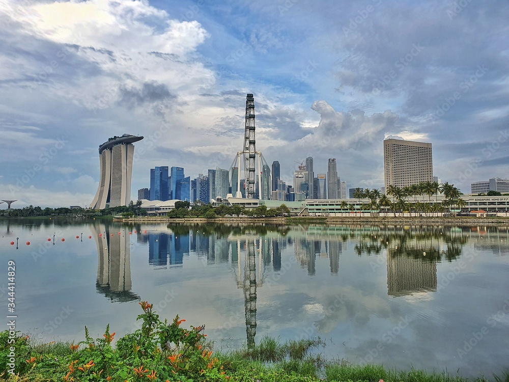 Beautiful Singapore Skyline