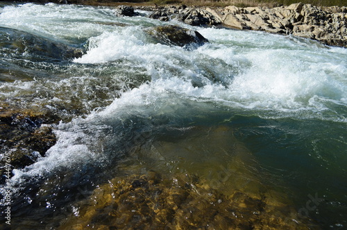 fast mountain river in the Carpathians