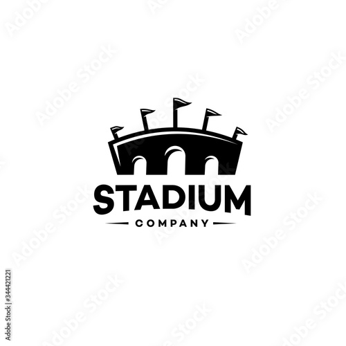 stadium venue arena vector logo Illustration icon element , festival party icon