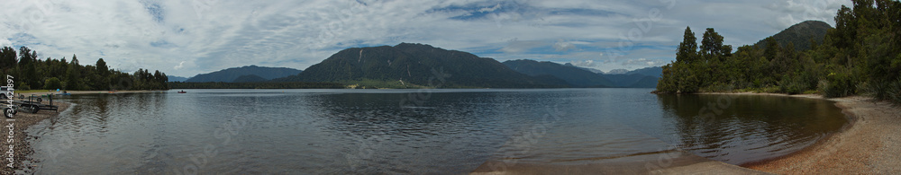Lake Kaniere on West Coast on South Island of New Zealand
