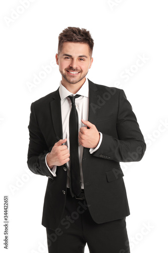 Portrait of handsome young ...