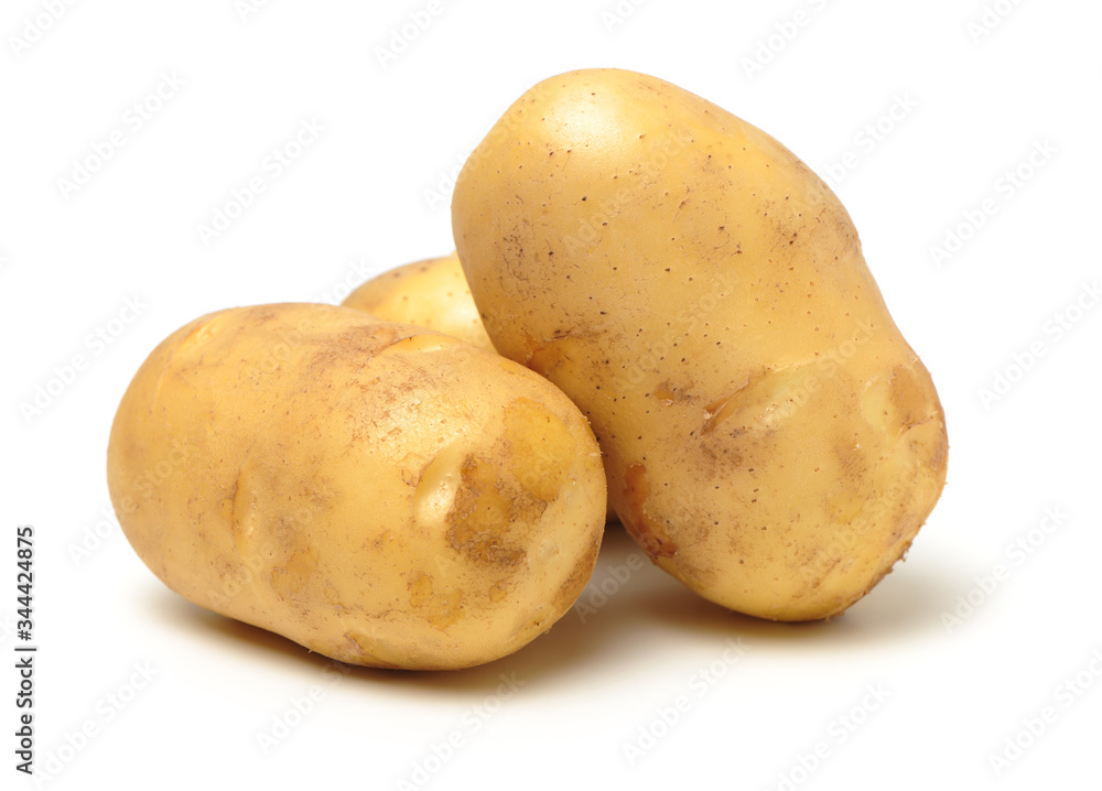 New potato isolated on white background New potato isolated on white background