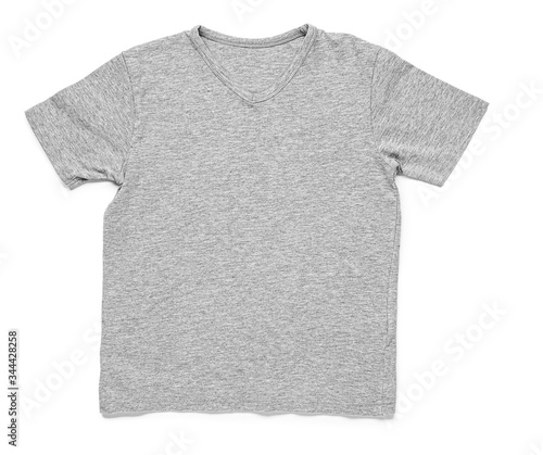 Modern t-shirt on white background