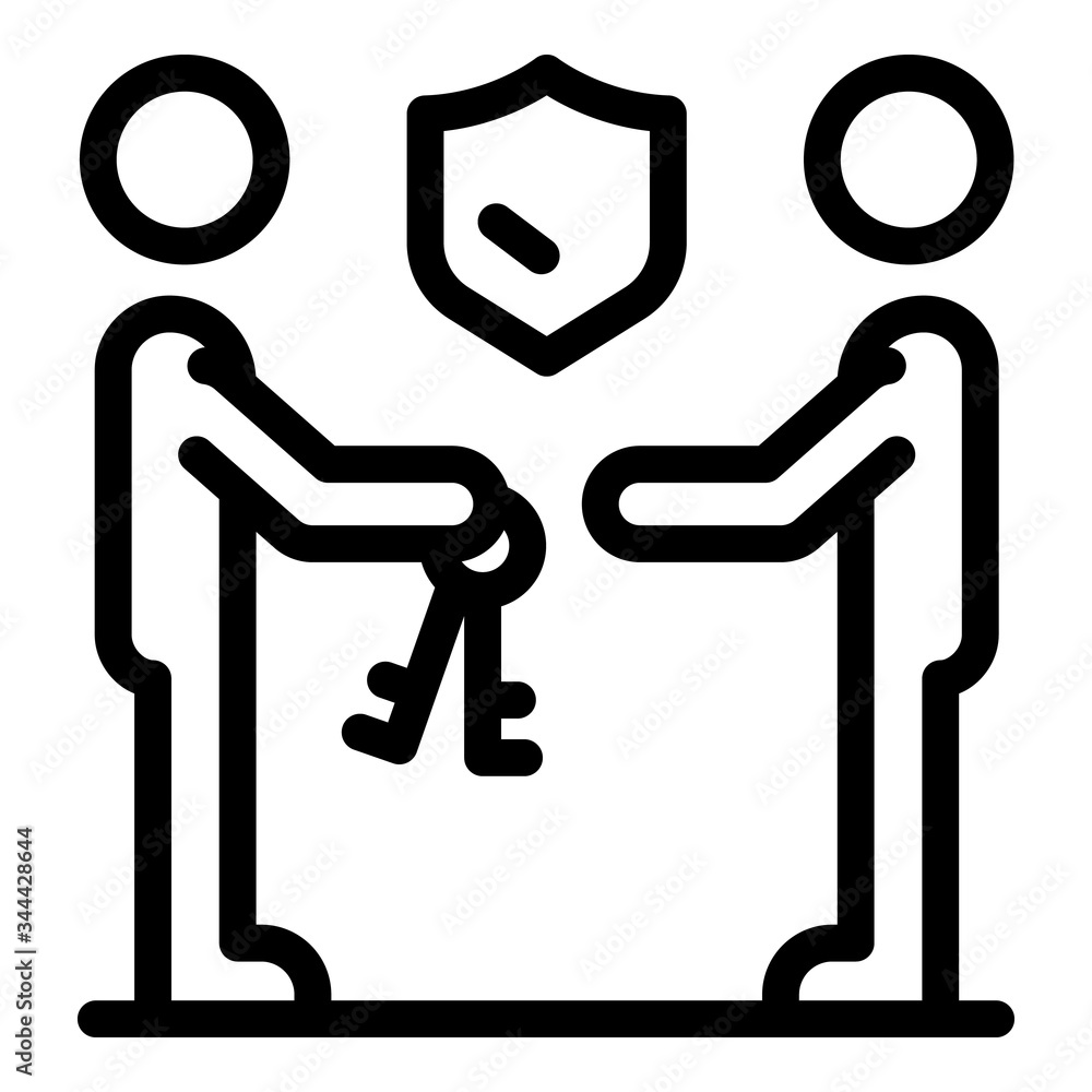 Advertising agent team icon. Outline advertising agent team vector icon for web design isolated on white background Advertising agent team icon. Outline advertising agent team vector icon for web design isolated on white background
