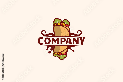burrito logo vector graphic for food and beverage business.