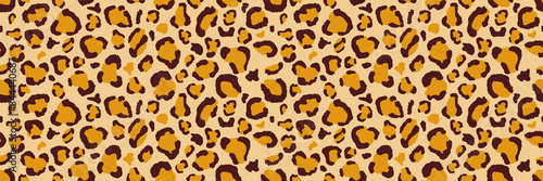 Leopard background. Seamless pattern.Vector. 豹柄パターン