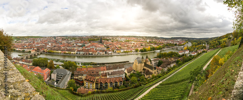 Panoramaaufnahme von Würzburg