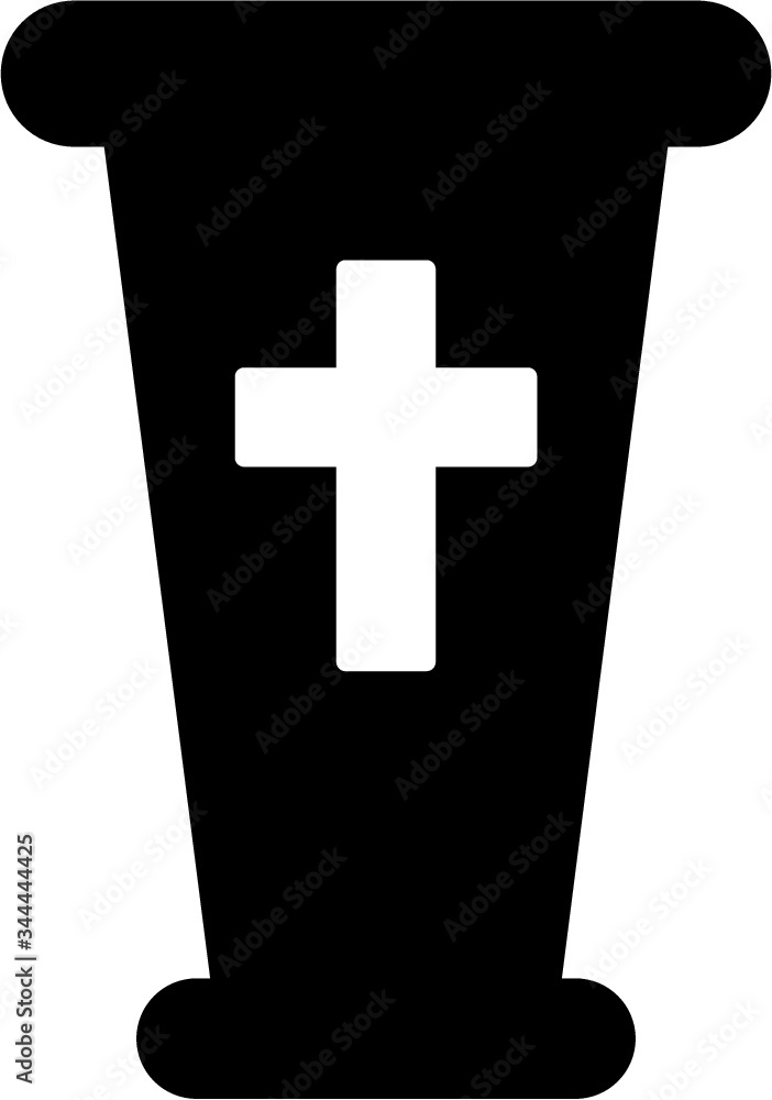 Black Flat Silhouette of a Christian Symbol for Holy Grail Black Flat Silhouette of a Christian Symbol for Holy Grail