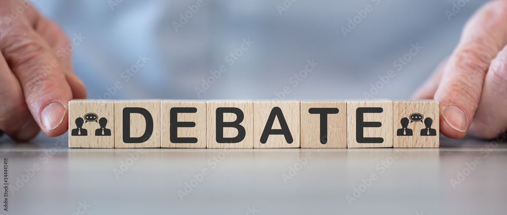 Fotografie Concept of debate