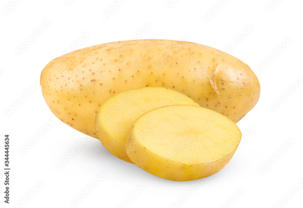  potato isolated on white background