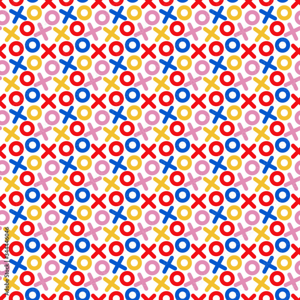 Trendy Geometric Design Seamless Pattern - Fun geometric repeating pattern design Trendy Geometric Design Seamless Pattern - Fun geometric repeating pattern design