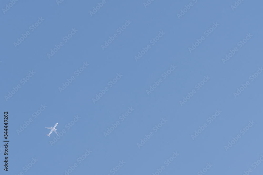 airplane flying the blue sky airplane flying the blue sky
